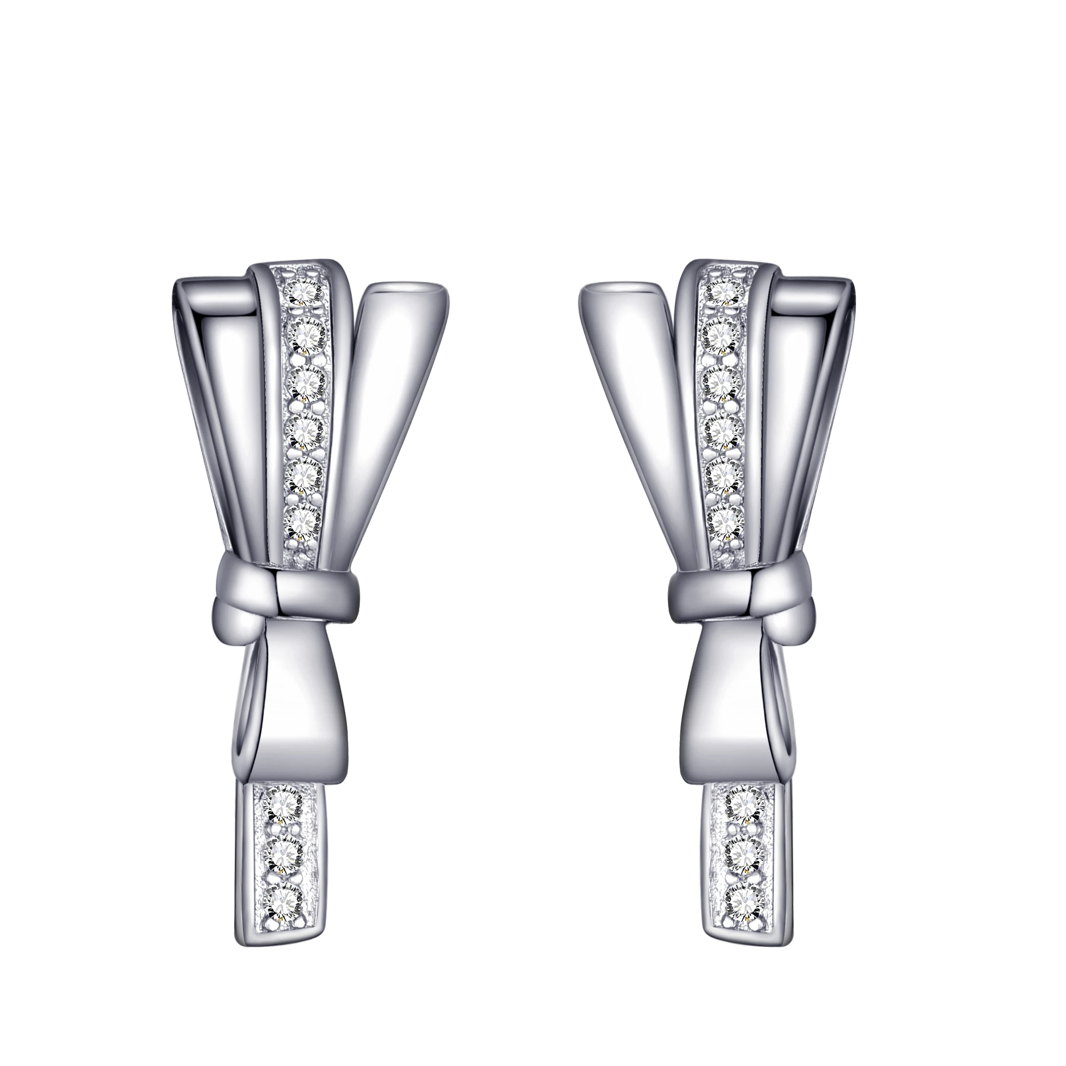 New Arrival Fashion Gorgeous Bow Stud Earrings Shiny Elegant Vintage Brand Hot Selling Female Jewelry | Украшения и аксессуары