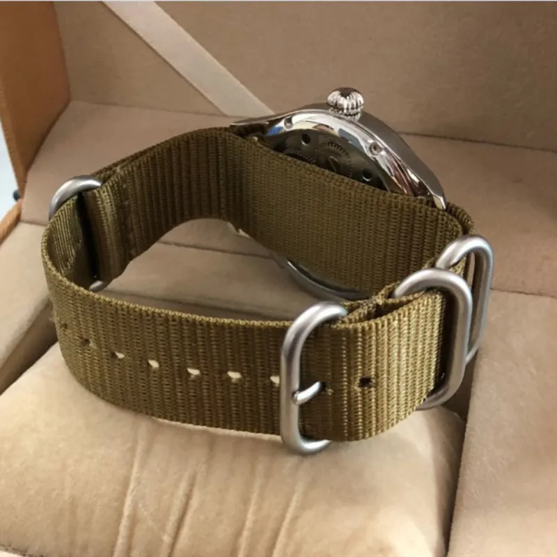 Супер Светящиеся Мужские механические часы-пилот ST3600 ручной Ветер движение для