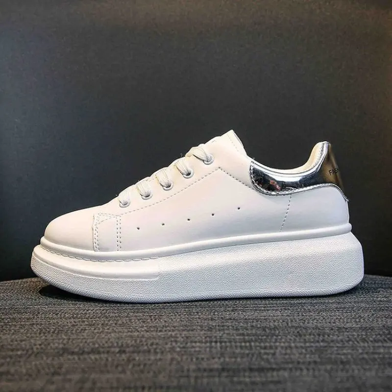 

Plus size 43 Unisex Vulcanized Classic White Sneakers Ggirls Autumn Shoes 2021 Fashion School Sneakers Woman shoes