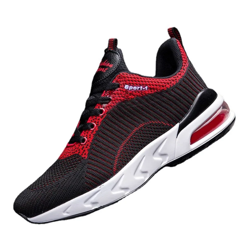 

2021 New summer fashion sneakers air cushions woven casual men's running shoes shoes shoe
