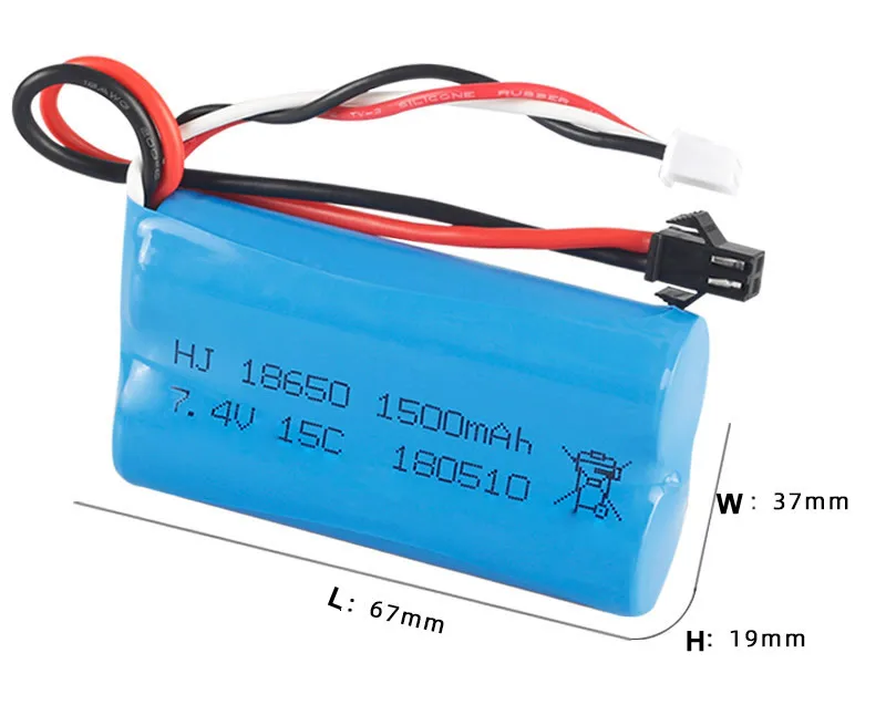 7 4 V 1500mAh литиевая батарея для UDI U12A Syma S033G S33 RC вертолета Q1 Skytech H101 лодки | Игрушки и