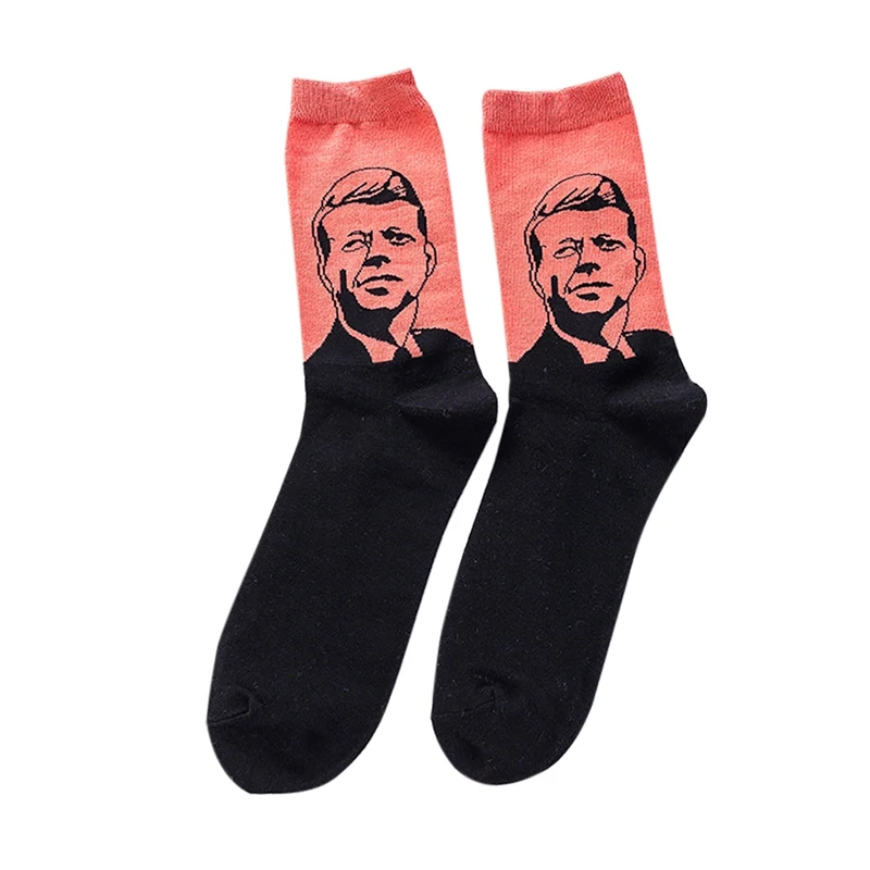 Повседневные мужские Носки с рисунком дышащие хлопковые чулки аксессуары для