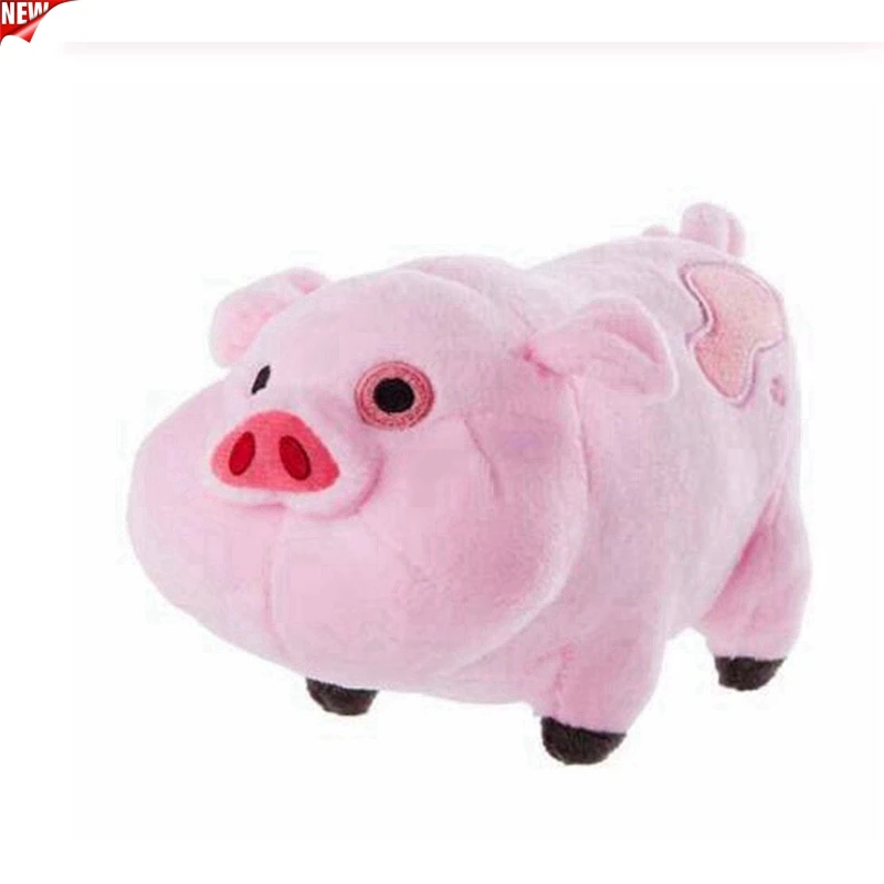 

Free shipping Original 16cm 1pcs Gra Pink Pig Waddles Plush Toy with tag patch for birthday gift