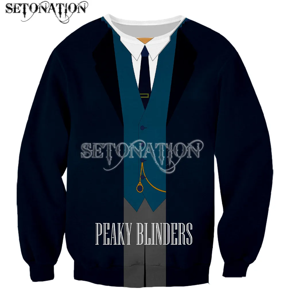 

Новый деловой костюм Peaky Blinders с длинным рукавом, 3D принт, на молнии, толстовки, свитшоты, куртки, для мужчин и женщин, Прямая поставка