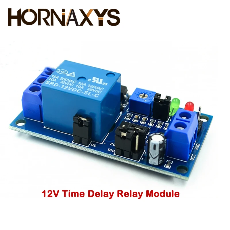 Реле включения/выключения с таймером реле включения/задержки 12 В постоянного