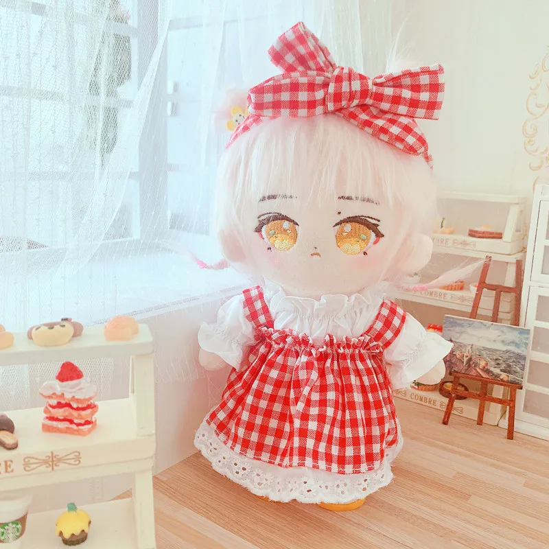 

[MYKPOP]KPOP Doll's Clothes & Accessoires - Plaid Dress for 20cm Dolls(without doll) Fans Collection SA21051604