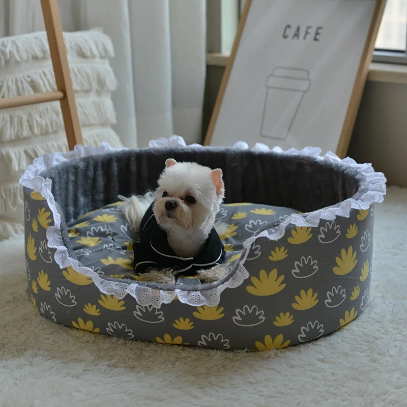 

Upgrad Pet Dog Cat Bed Litter Winter Warm All Seasons General Bed House Removable Washable Dog Cat Kennel Pet Supplies