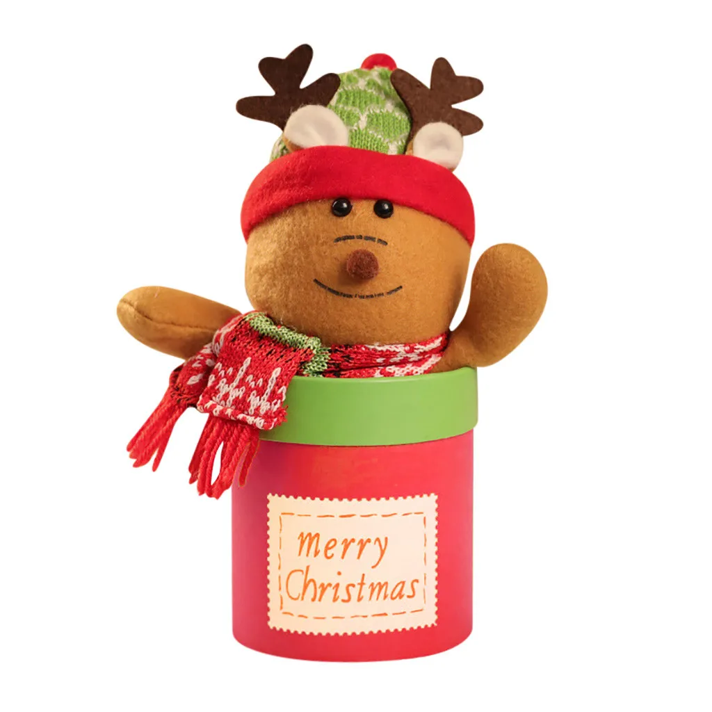 Рождественский снеговик/Санта Конфета Подарочная коробка плюшевые куклы