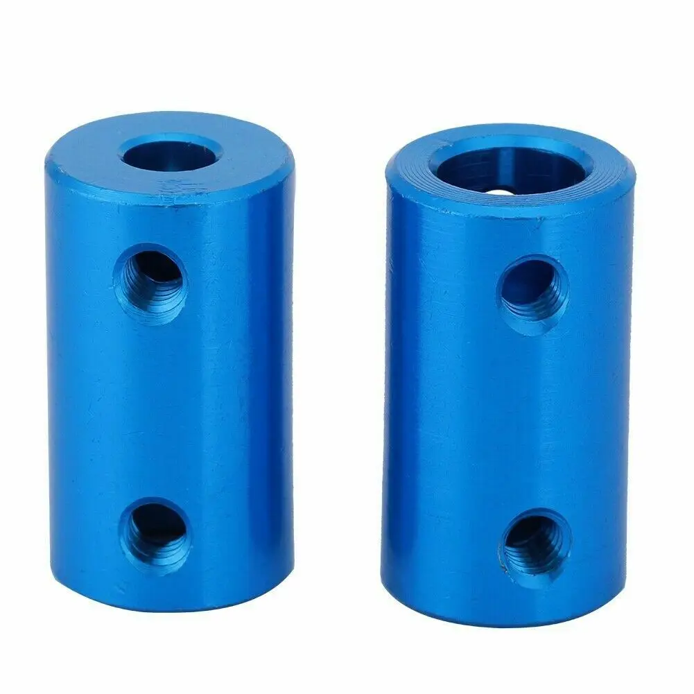 2x синий Жесткий Вал сцепление шагового двигателя соединитель муфты от 5 мм до 8 и