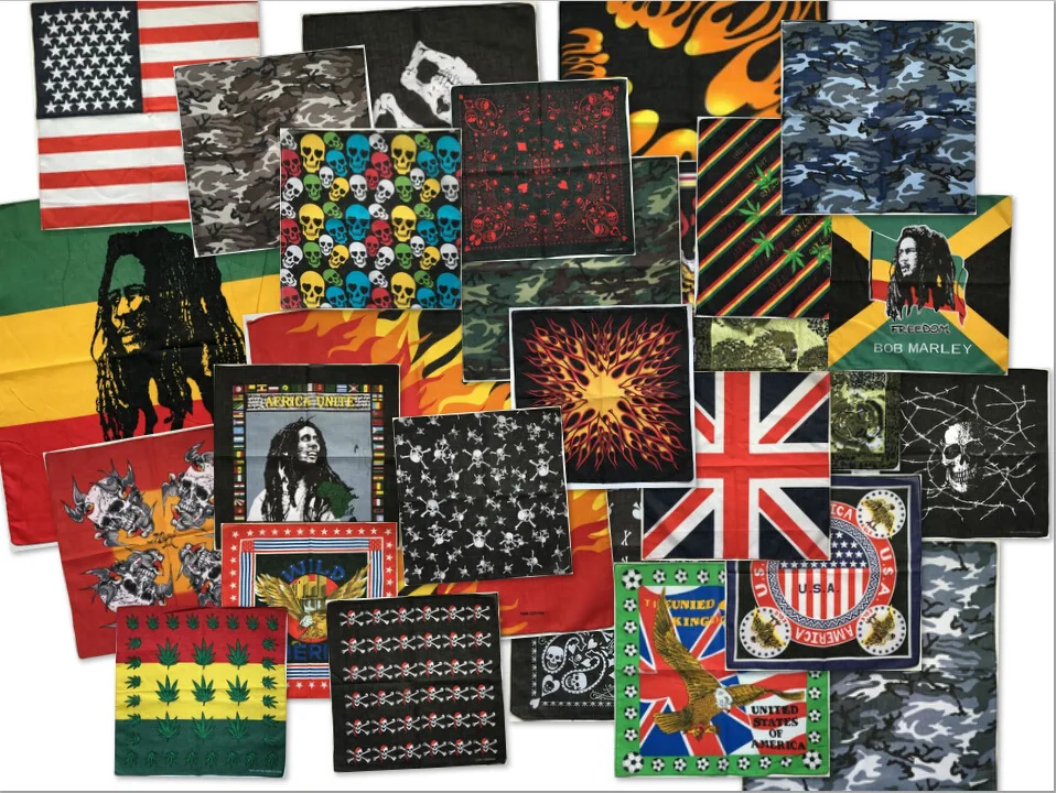 Радуга вращения банданы с узором &quotогурцы&quot платки Головные уборы/волос