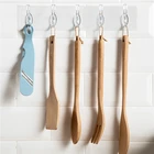 Прочный крючок на клейкой основе, кухонные принадлежности для хранения, прозрачная вешалка для ванной комнаты, не оставляющая следов, держатель для хранения, подвесные наклейки