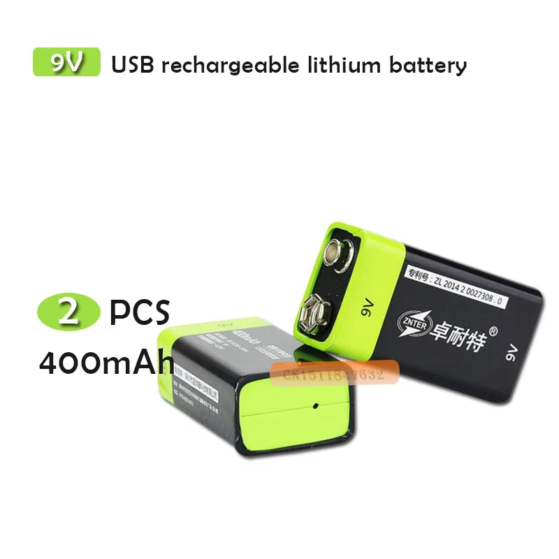 Аккумулятор ZNTER S19 аккумуляторный 9 В 400 мАч 2 шт.|battery for rc|battery forbattery battery |