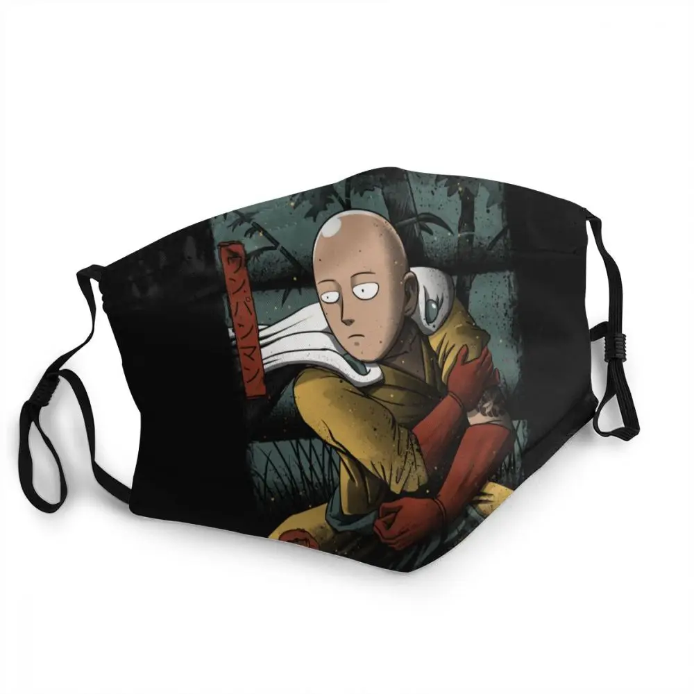

One Punch Man Saitama Washable Mouth Face Mask Adult Unisex Samurai Japan Superhero Anime Manga Anti Dust Mask Respirator Muffle
