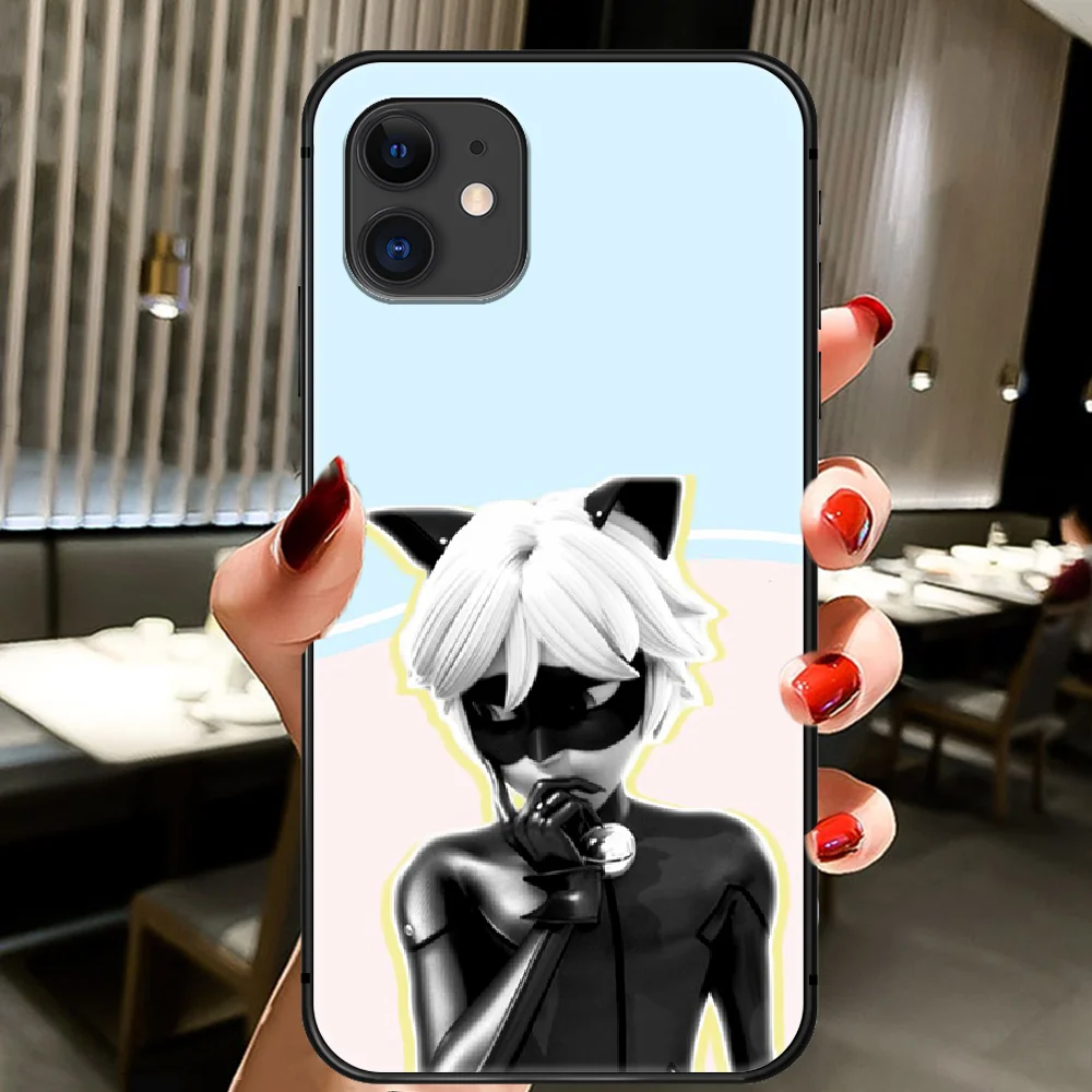 

Seven Star Ladybug Girl Red Phone Case Cover Hull For IPhone 5 5s se 2 6 6s 7 8 12 Mini Plus X XS XR 11 PRO MAX black Coque