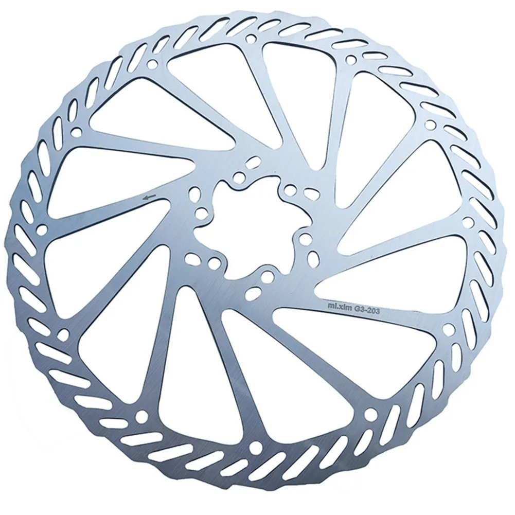 

MTB Road Bike Threaded Hub Disk Disc Brake Rotor Adapter G3 203mm SUS410 Brake Rotor For -Shimano Alivio/Deore Disc Brake