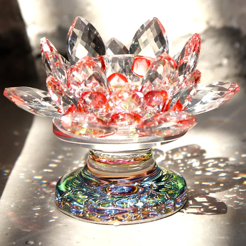 Прозрачный скандинавский Хрустальный подсвечник стеклянный стол золотой