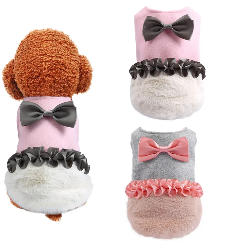 Женская одежда для собак свадебной вечеринки милое женское платье зимние платья