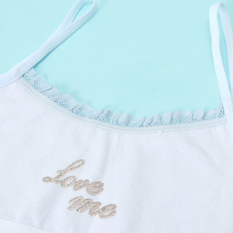 

Girl Underwear Lace Bras Cotton Camisoles Sports Bra Top For Teens Training Bra Q1FE