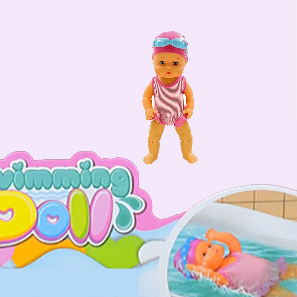 

1pcs Electric Floating Swimming Doll Children'S Toys Swimming Toys Swimming Dolls Interesting Dolls Bathing Toys