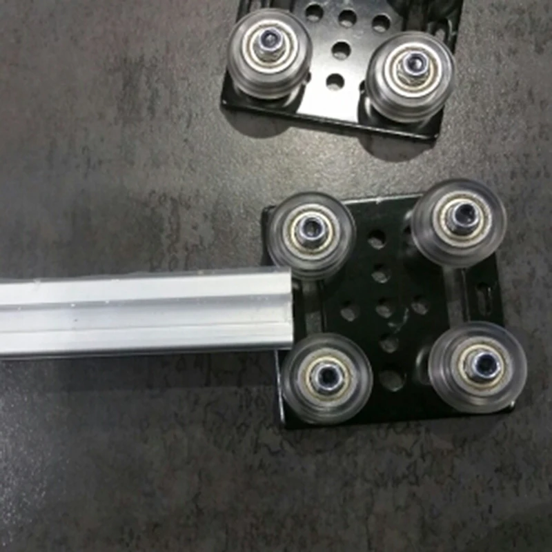 1 шт. V козловая пластина Набор Специальный роликовый шкив с белыми колесами 3D