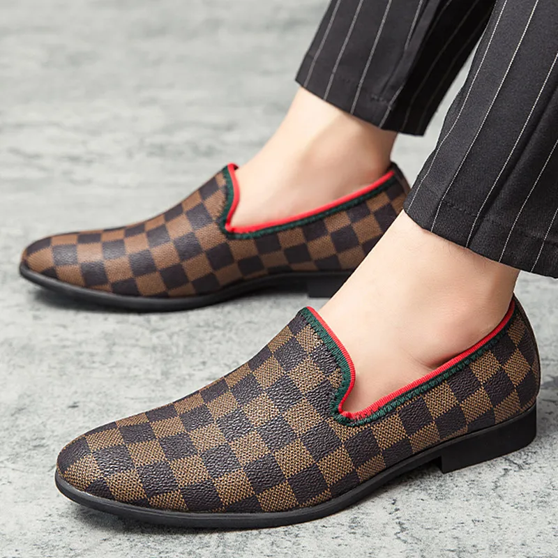

Men Luxury Leather Shoes Brand Slip On Loafers Casual Shoes Men Sneakers Italian Moccasins Formal Driving Shoes Chaussure Homme