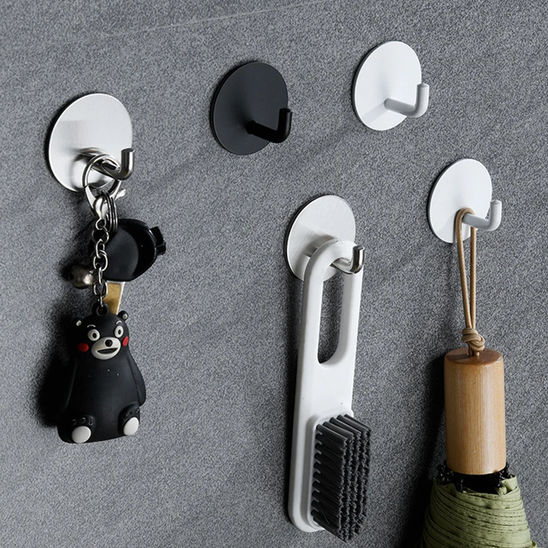 

Самоклеящаяся настенная вешалка для пальто и ключей из нержавеющей стали 304, вешалка для полотенец, крючки для одежды, подвесные крючки для ...