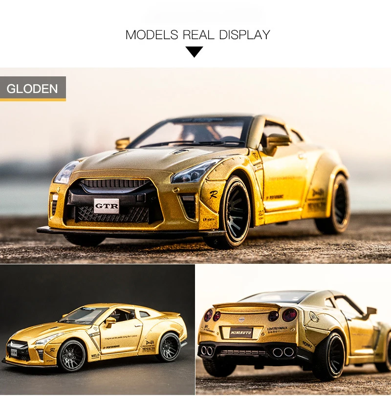 Nissan Gtr1: 32 супер ЗАПУСК сплава Модель автомобиля ВОИН транспортное средство Автомобиль Моделирование Модель орнамент детская Игрушечная машина