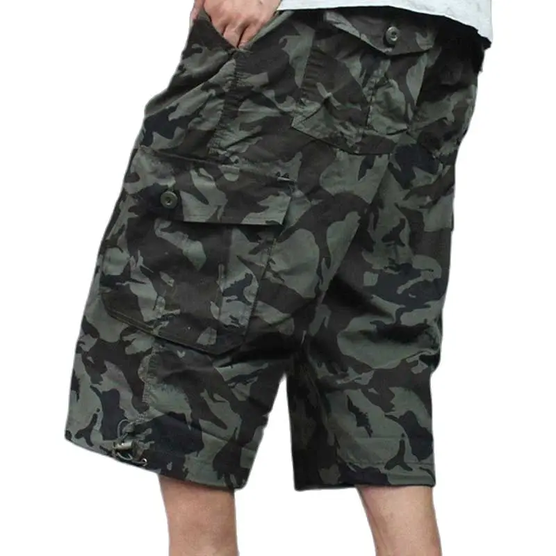 Мужские камуфляжные шорты большого размера плюс мужские летние пляжные