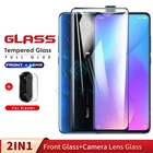 Защитная пленка для объектива камеры 2 в 1, закаленное стекло для Xiaomi Pocophone F1 Mi A2 A3 Lite 9 Mix 2s 3 9T 9 9SE