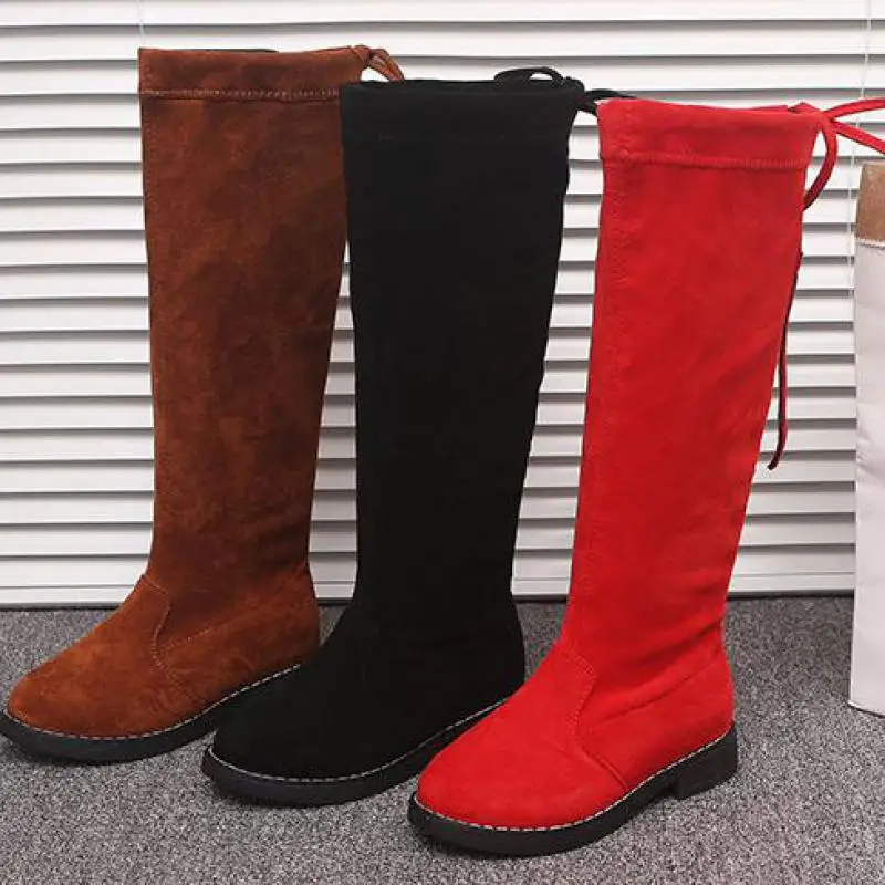 Длинные сапоги до колена для девочек модные весенне-зимние принцессы