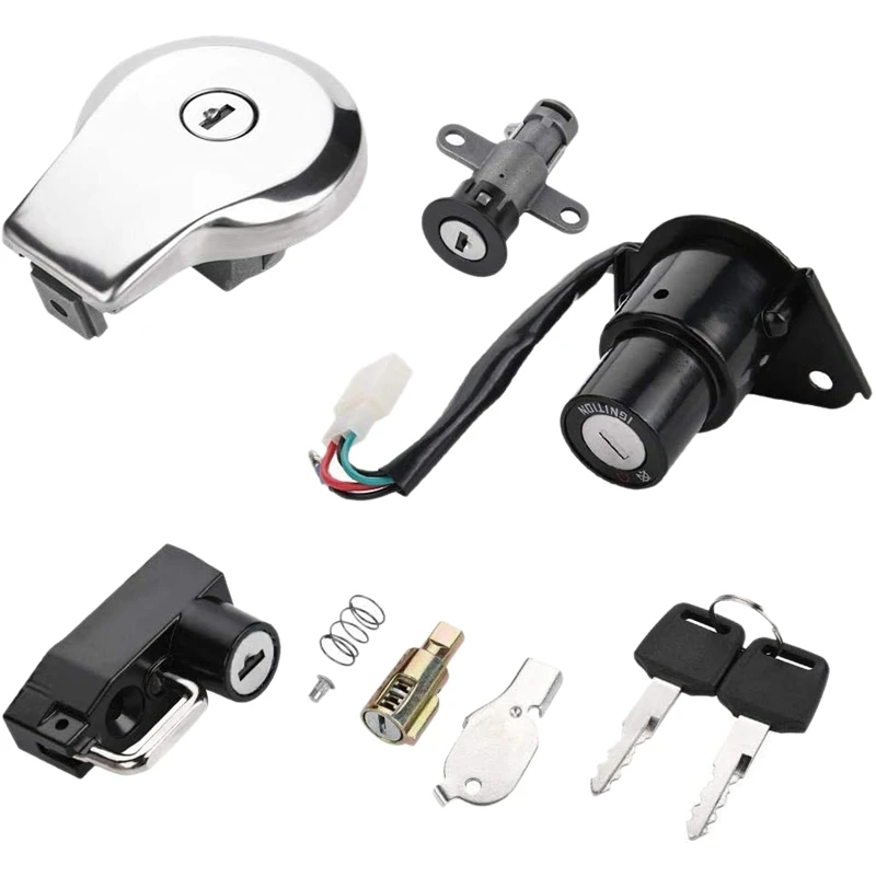 Ignition Switch Seat Lock Gas Petrol Cap Cover Key Set for Yamaha Virago XV125 XV250 XV 125 250 QJ250-H Motorcycle Accessories | Автомобили