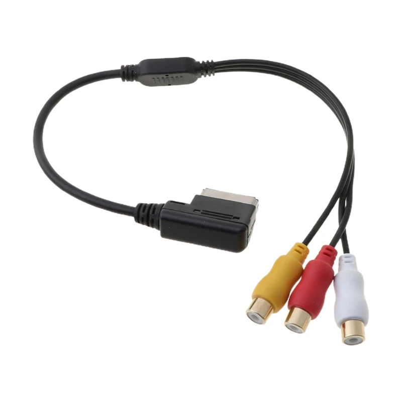 AMI к 3 RCA Phono Аудио Видео Музыка AV видео кабель для Audi A3 A6 A8 Q7 S7 G8TE|Кабели адаптеры и