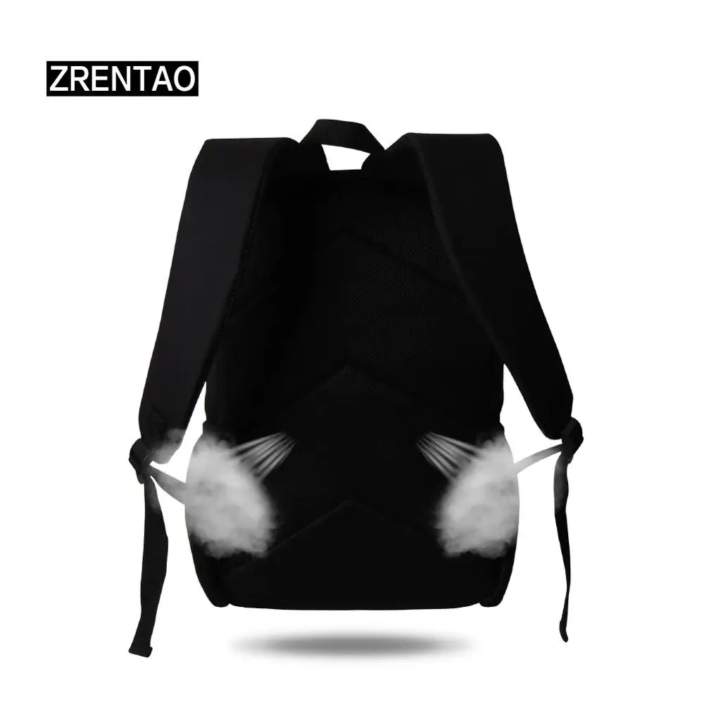 

Fashion 2020 Back To School Backpack Large Schoolbags For Junior/High School Student Kids Carry Bookbag Oil Painting Print Blue
