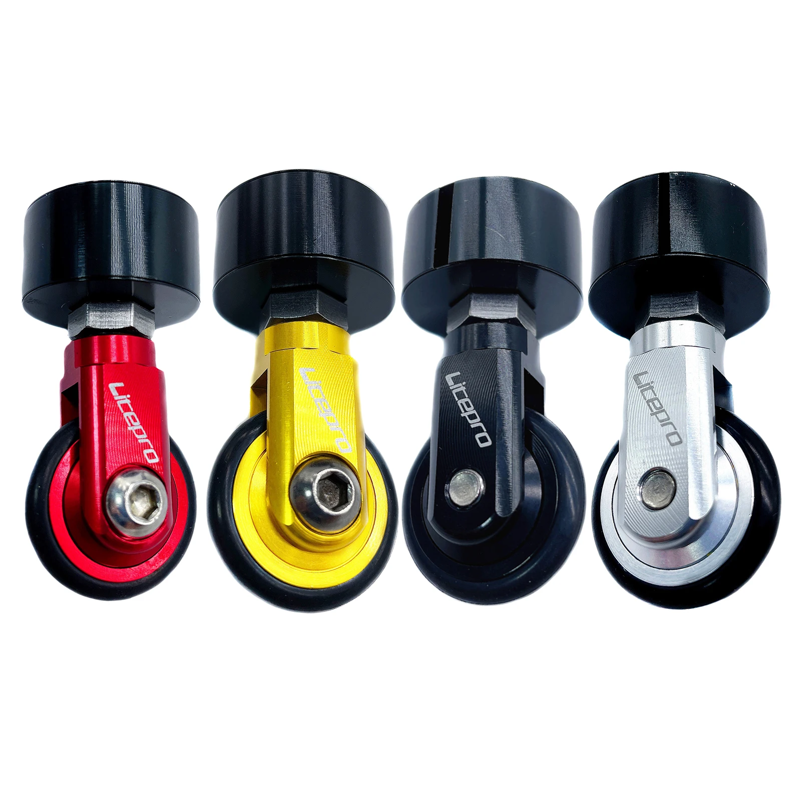 

Folding Bike Easy Wheel 33.9mm Seatpost EZ Wheel Roller Travel Walking Pushing