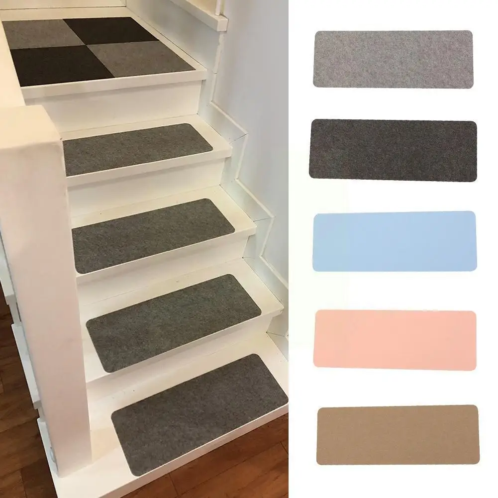

Stair Tread Carpet Mats Self Adhesive Stair Mat Non-Skid Stair Protection Washable Carpet Step Step Cover Rug Mat Stair A7X5