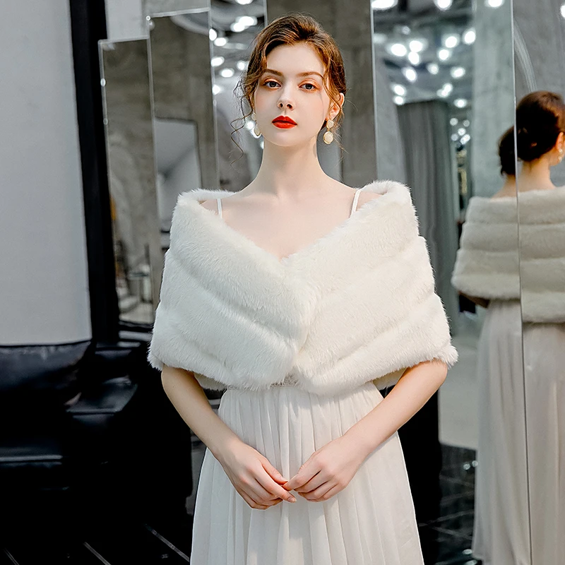 Элегантные женские зимние свадебные куртки Болеро Аксессуары для верхней одежды