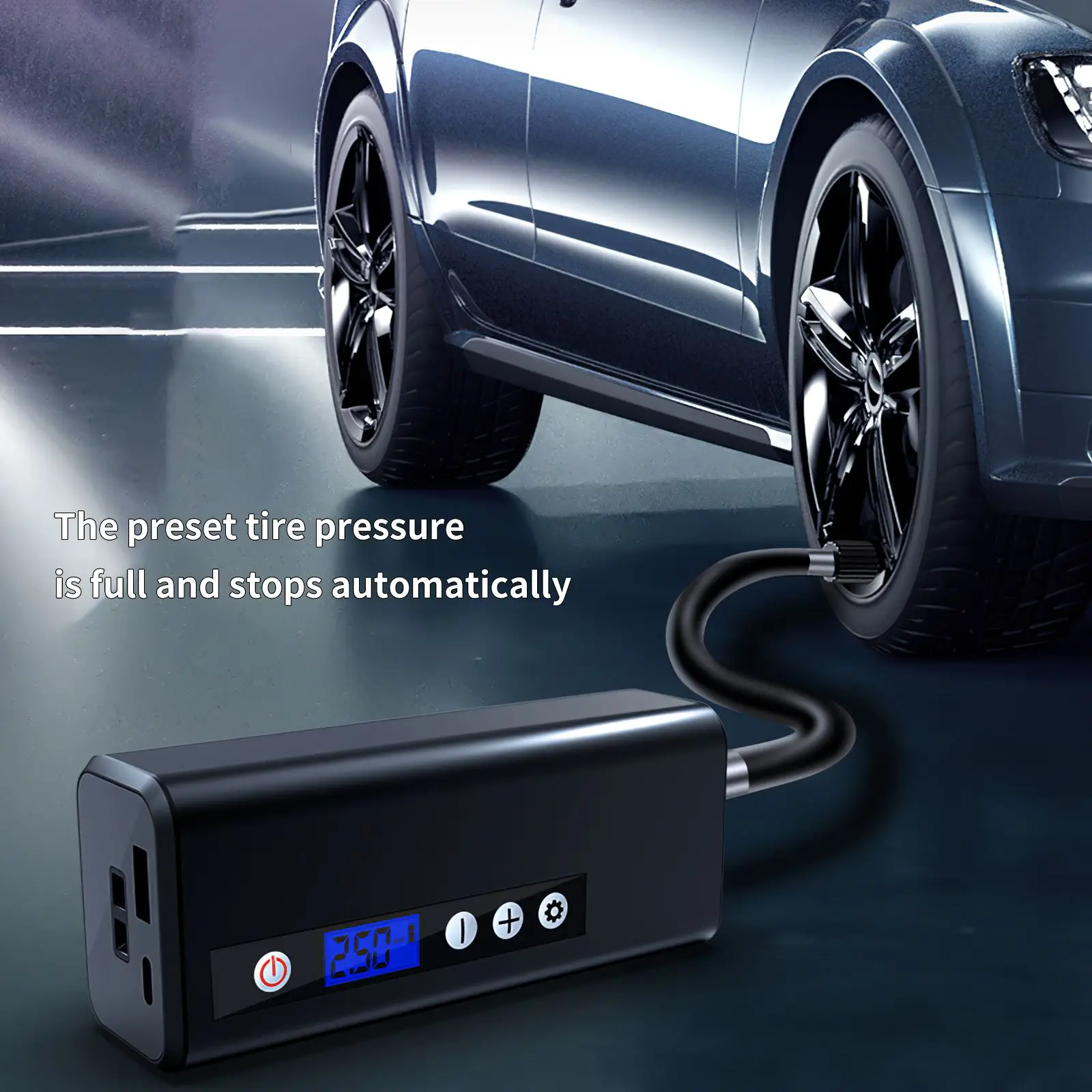 

Powerful Wireless 14000RPM Car Tyre Pump 4000mah Bicycle Air Compressor Motorcycle Tire Inflator for Cars Balls Motorcycles