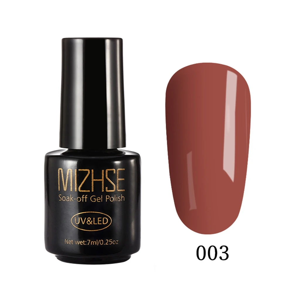MTN003 MIZHSE Гель-лак для ногтей 7 мл UV Vernis Полупостоянный праймер верхнее покрытие для маникюра xx цветов гелевое покрытие для ногтей гель-арт - Цвет: MTN003