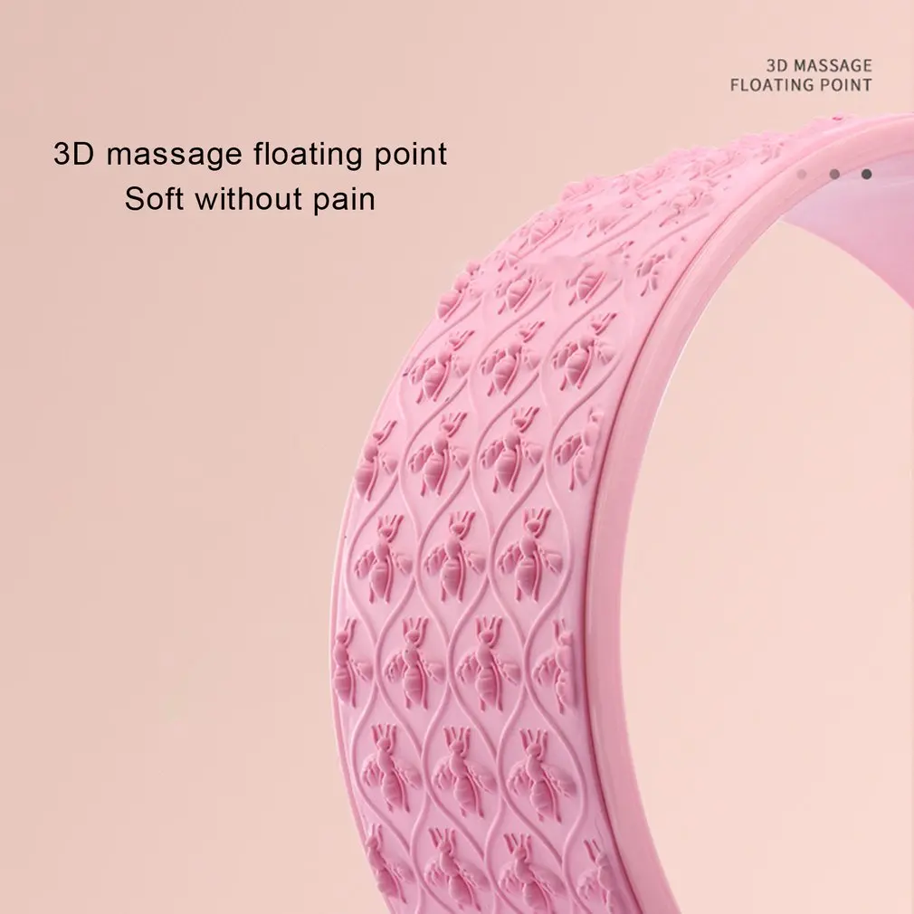 

Yoga Pilates Circle PVC+EVA Yoga Fitness Roller Wheel Back Training Tool Slimming Magic Waist Shape Pilates Ring