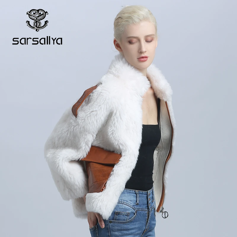 Natural Real Sheep Fur Coat Winter Women Wool Jackets Female Warm Genuine Sheepskin Ladies 2020 New Arrival | Женская одежда
