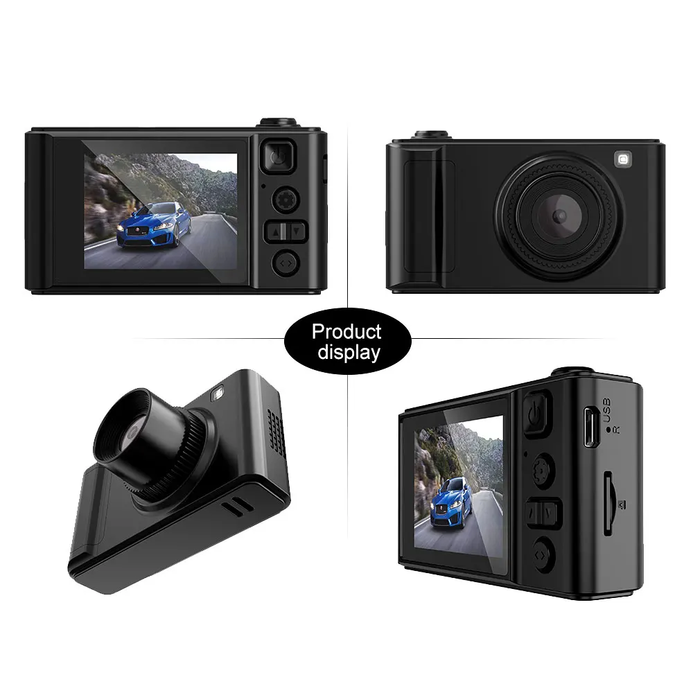 TAVIN Car Dvr Dash Cam Dual Lens Recorder 2 inch Rearview Mirror Full HD 1080P Night Vision Camera 24H Parking Auto Video | Автомобили и