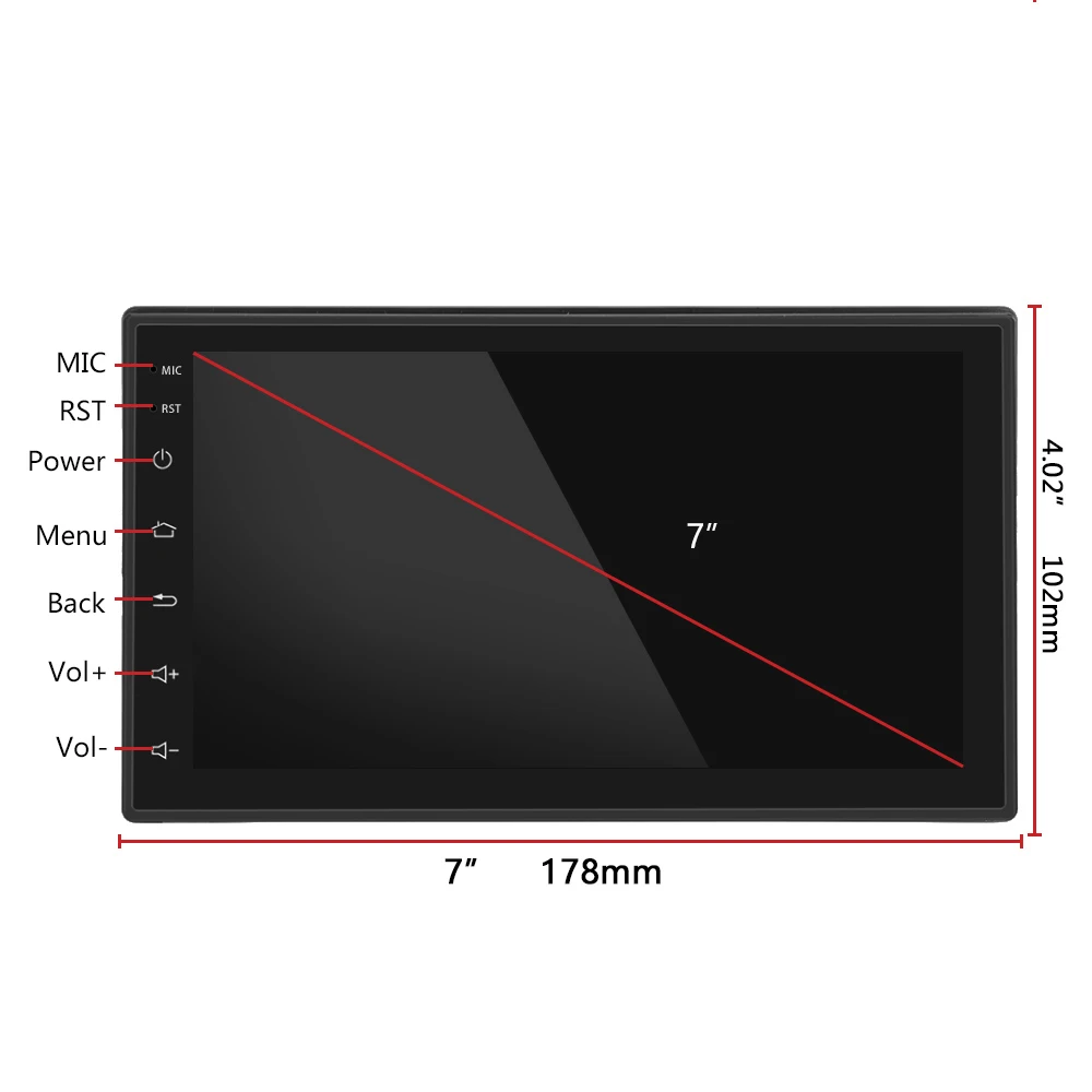 AOSHIKE Andriod GPS Navigation 2DIN HD Auto WiFi 2 Din 7" Car Audio Radio Stereo Multimedia Player | Автомобили и мотоциклы