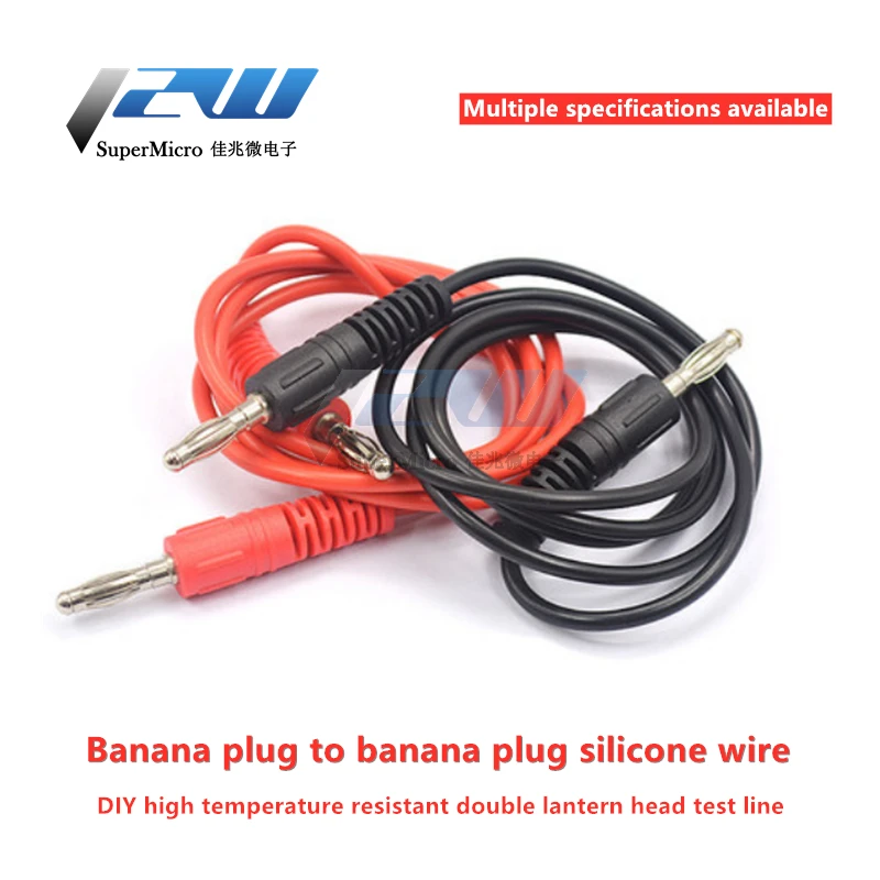 2 шт./лот зажимы типа Аллигатор 4 мм штекер банана в мультиметр Тестовый Кабель