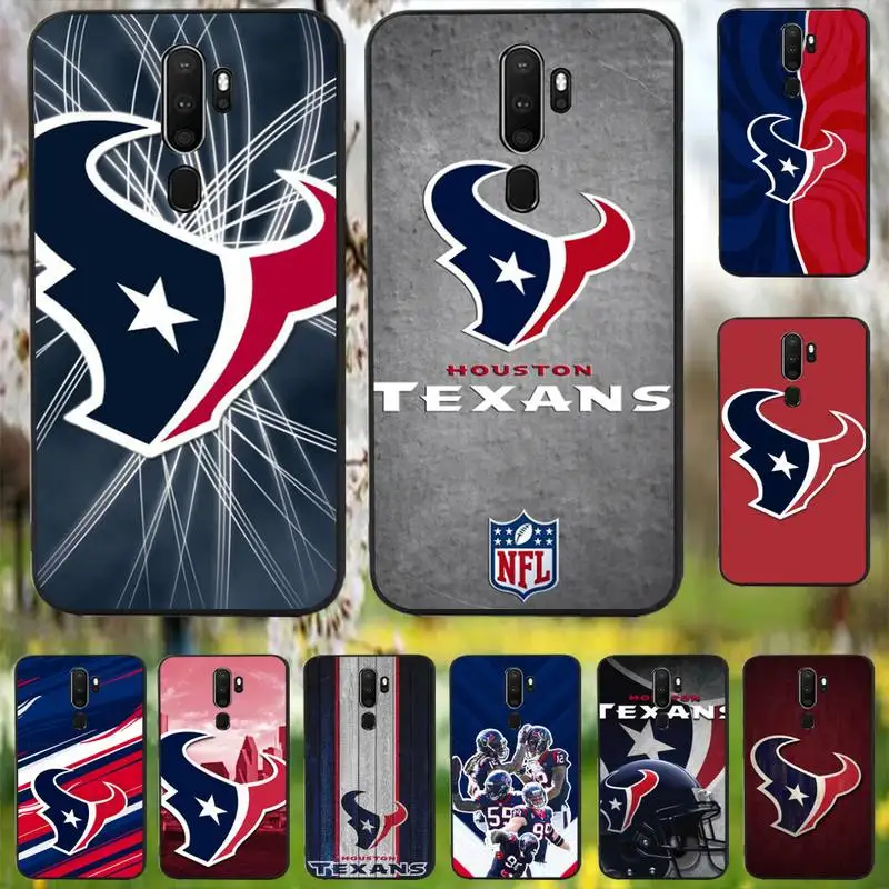 LJHYDFCNB Хьюстон техасцы черный мягкий чехол для телефона Oppo Reno2 Z 2Z Realme5 6 Pro R9S 11 плюс 15