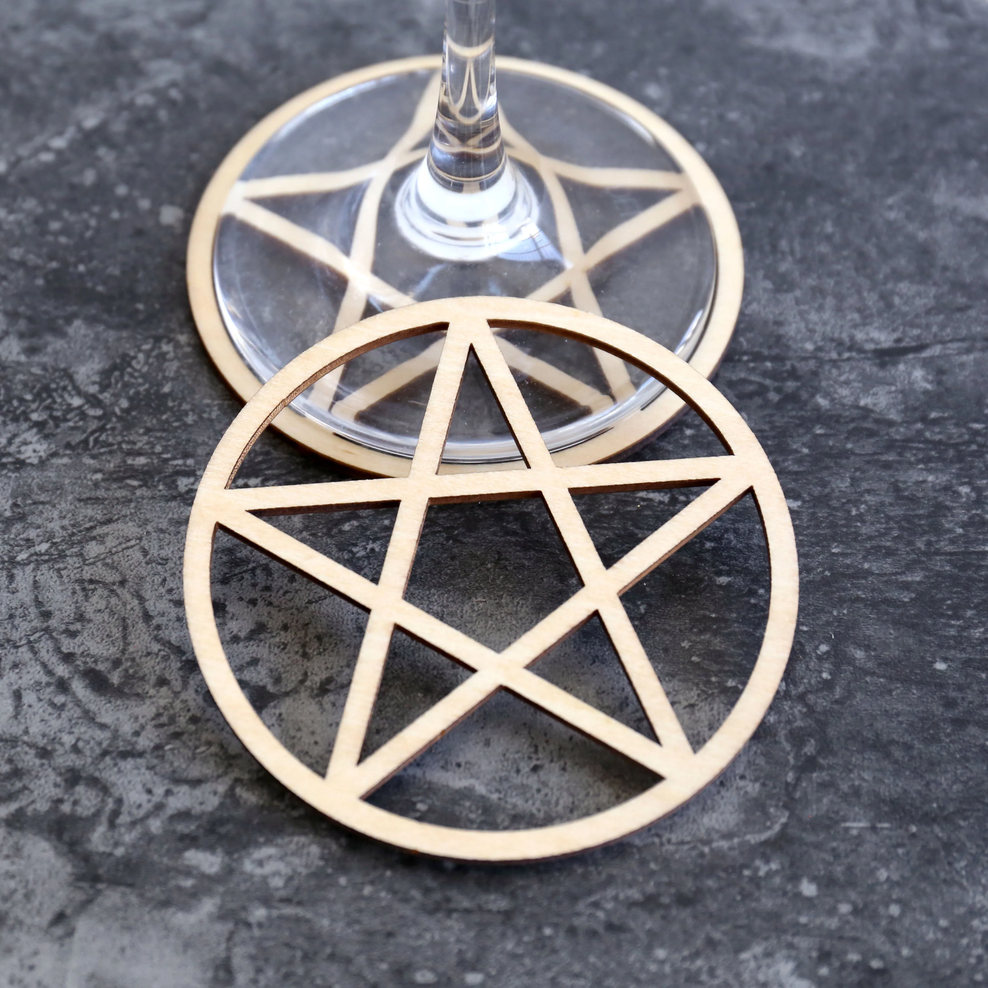 Деревянные подставки в виде пентаграммы Уникальный рождественский подарок