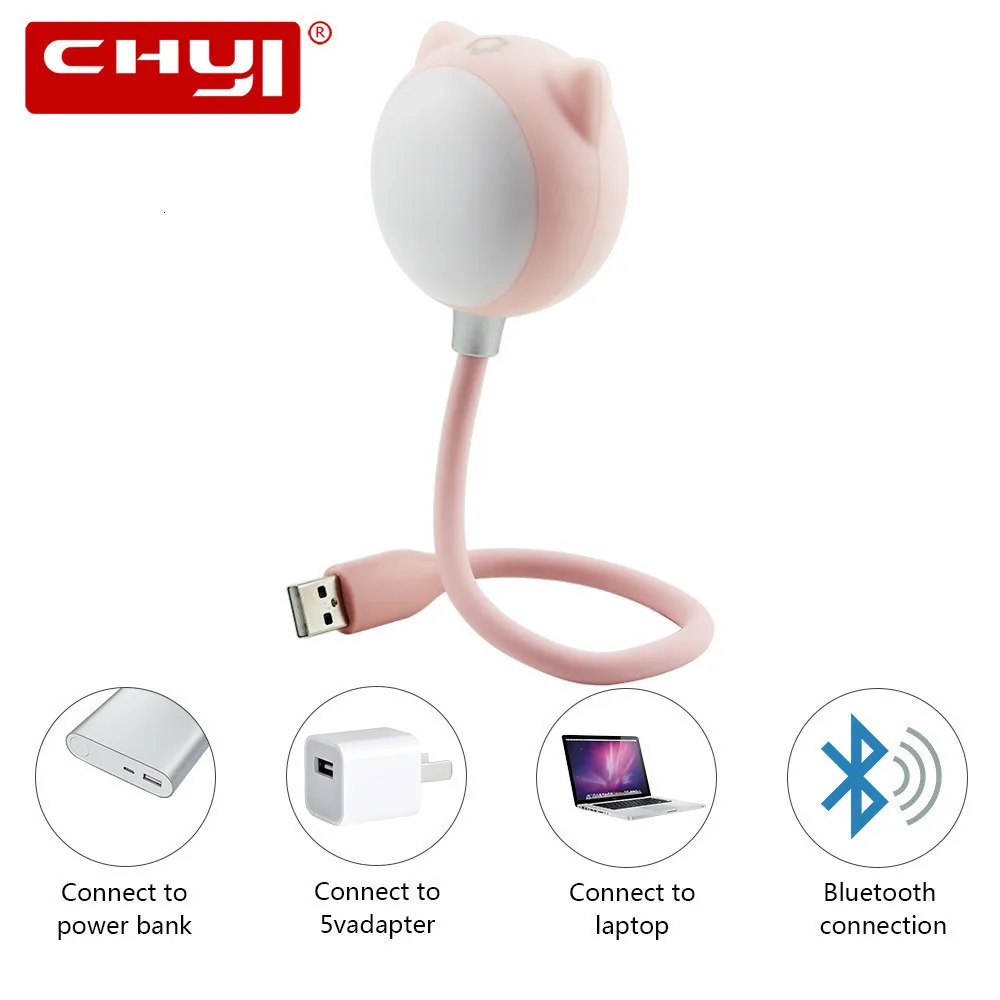 Светодиодный мини-светильник 2 в 1 с USB bluetooth-колонка Беспроводные сенсорные