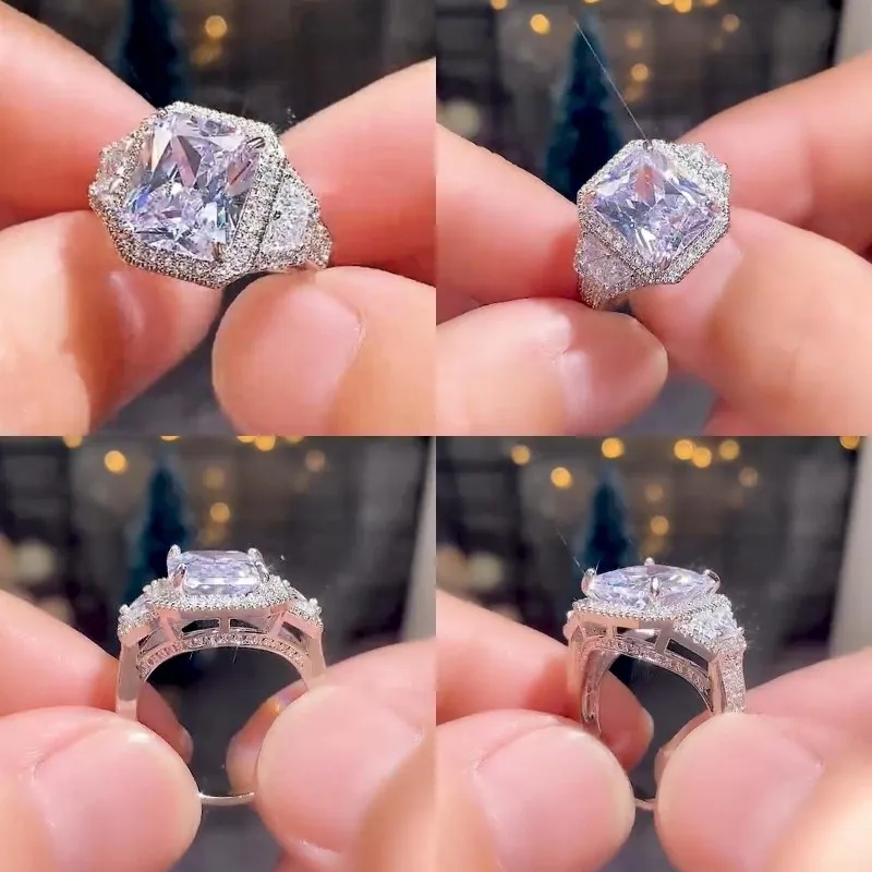 

Стильные Кольца на палец CAOSHI, модные женские кольца с блестящим цирконием, аксессуары для вечеринок, великолепные свадебные кольца, роскошн...