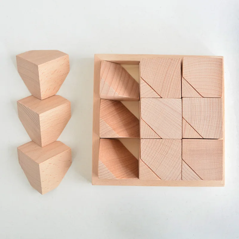 Детская игрушка Радужный штабелер образовательная деревянная головоломка форма