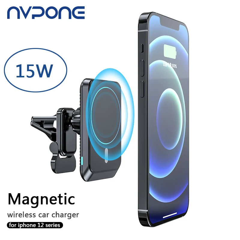 

Магнитное Беспроводное зарядное устройство для iPhone 12 Pro Max Mini, регулируемый держатель для быстрой зарядки мобильного телефона Qi 15 Вт для Apple ...
