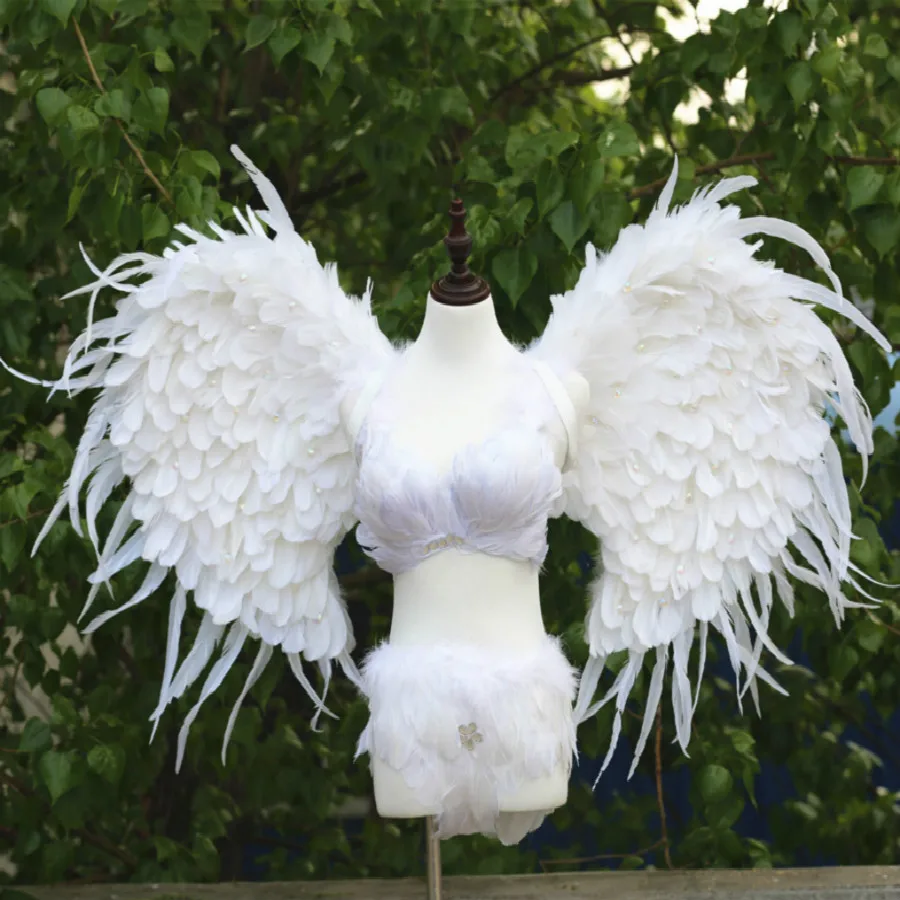 

White Butterfly Style Angel Wing Cosplay White Bendable Feather Fairy Wings Costume Cartoon Accessories Toy Gifts